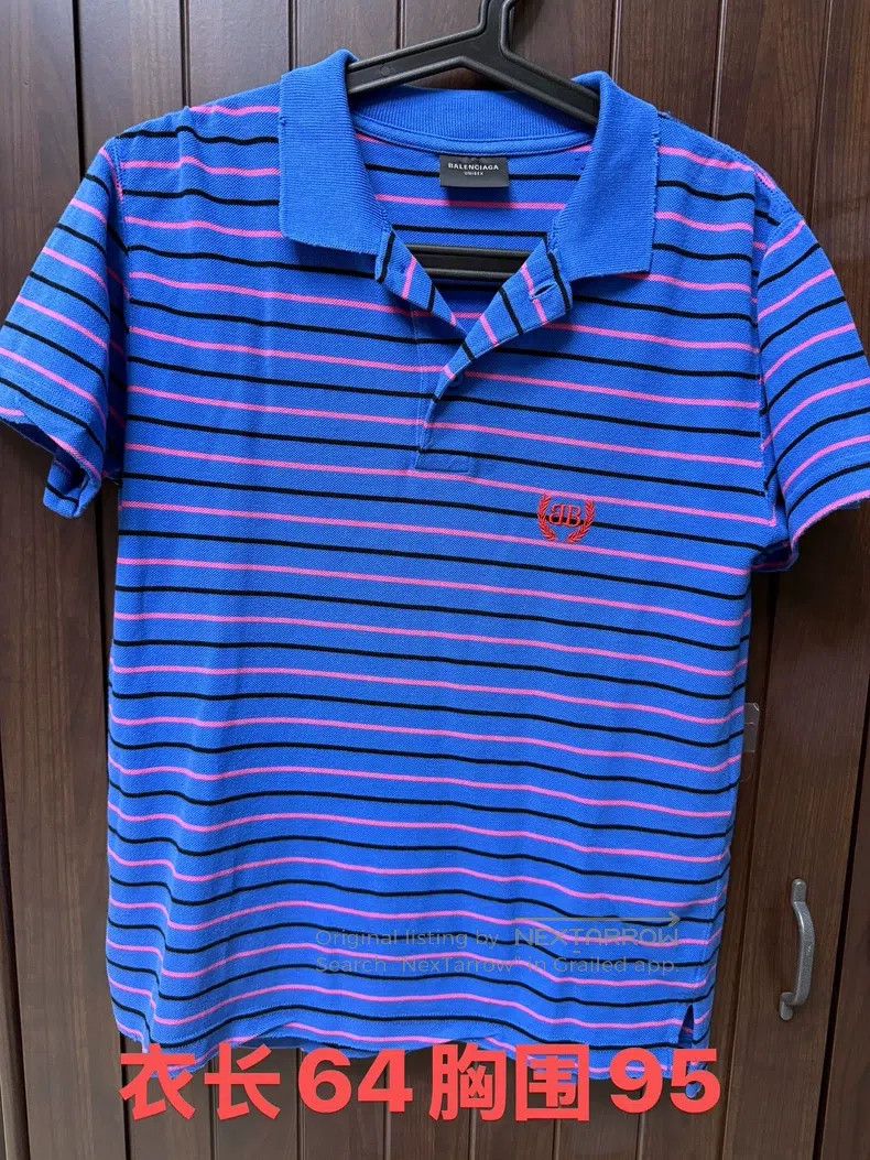 Balenciaga Balenciaga Distressed Polo Shirt Size US M / EU 48-50 / 2 - 1 Thumbnail