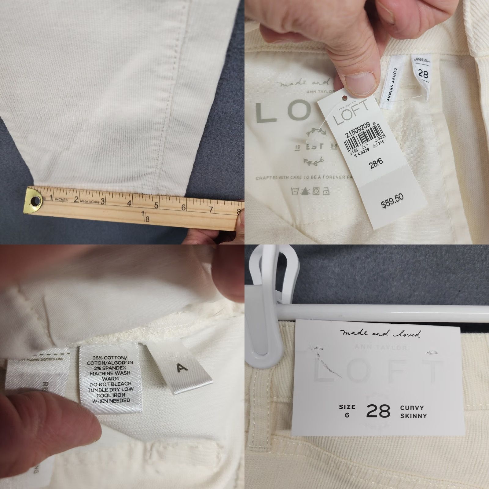 Ann Taylor VINTAGE? No. Size 28" / US 6 / IT 42 - 8 Thumbnail