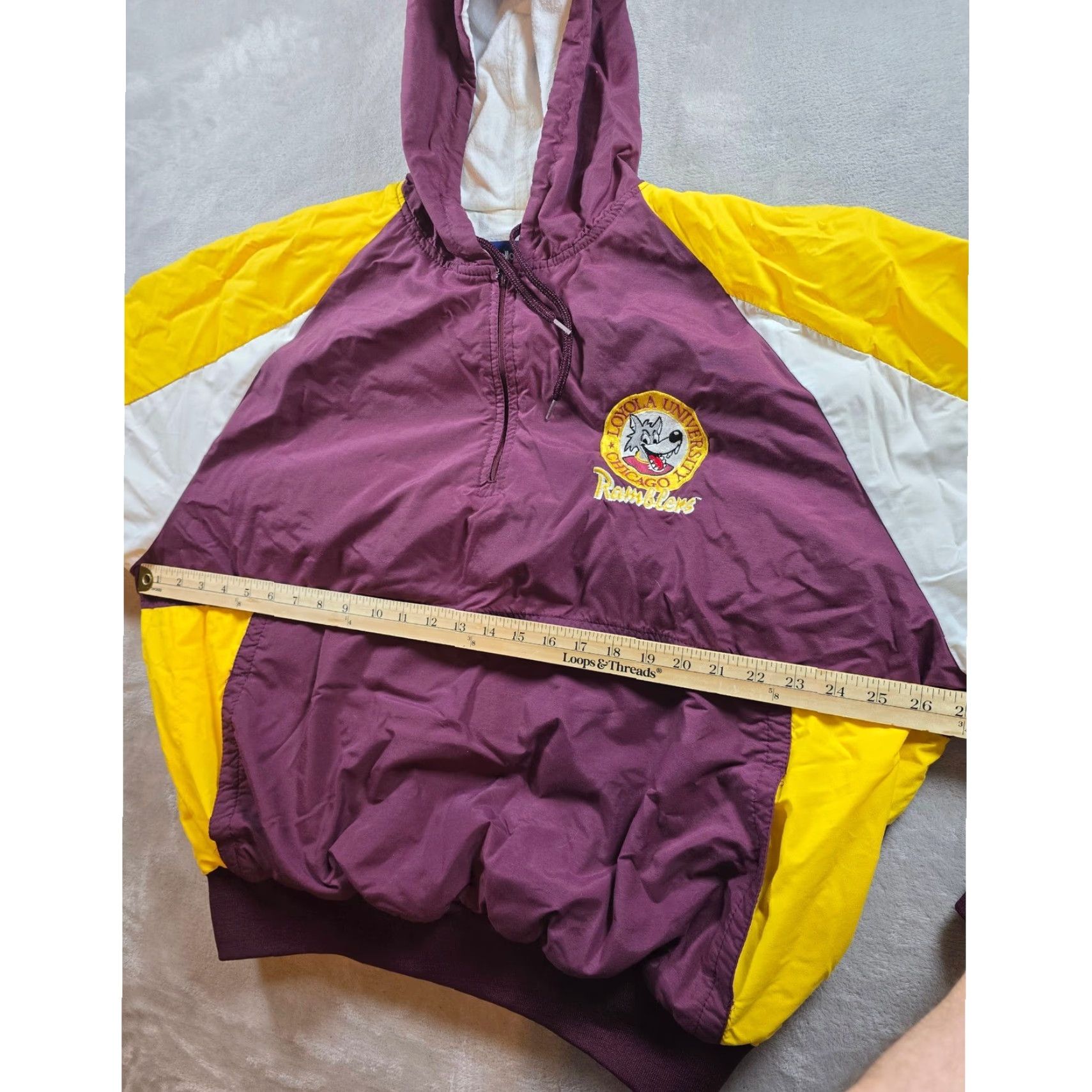 Holloway Vintage Loyola Ramblers Jacket Mens XXL Anorak Lined Holloway USA Made 80s Read Size US XXL / EU 58 / 5 - 7 Thumbnail