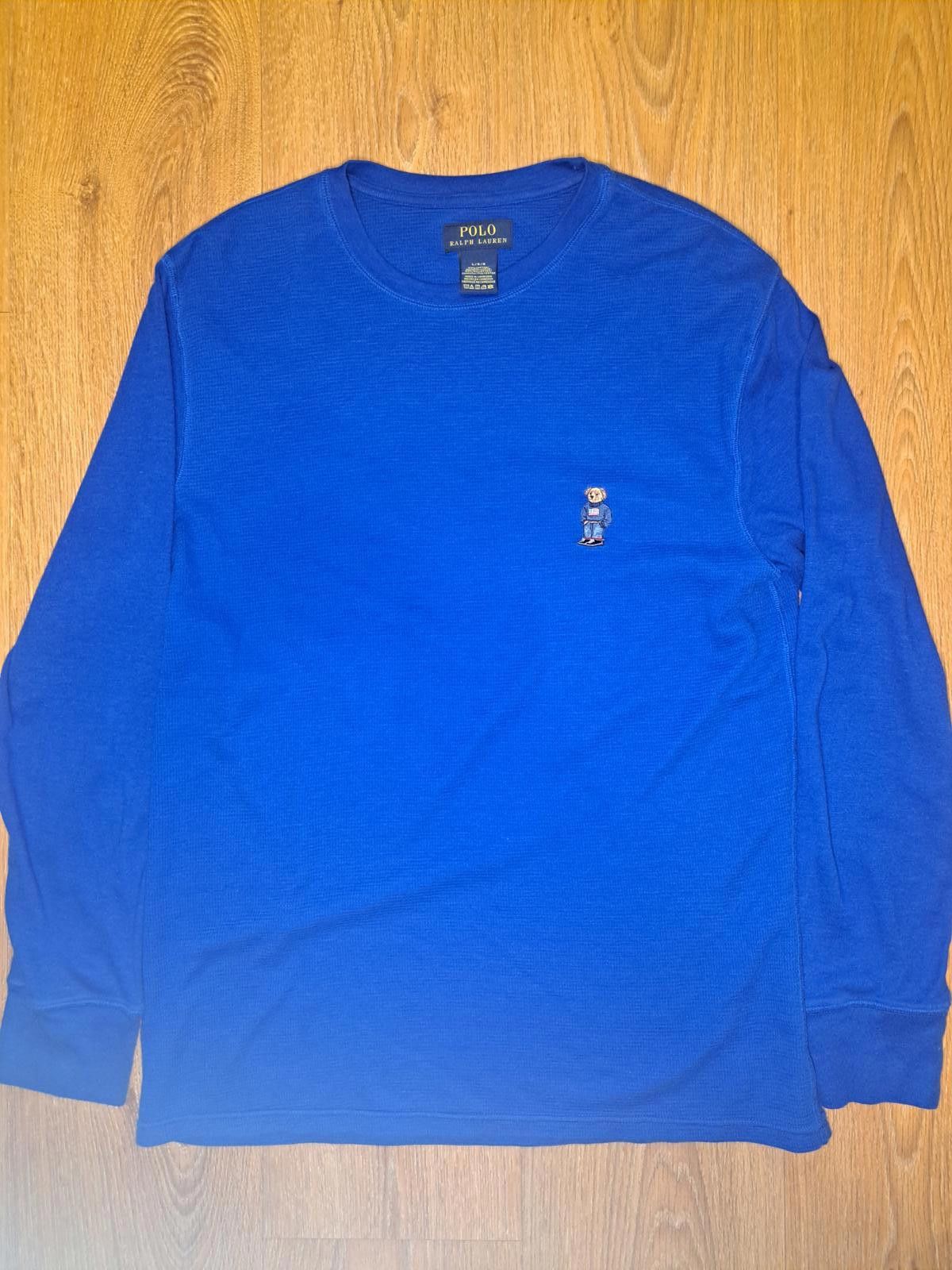 Polo Ralph Lauren Polo Ralph Lauren Sweater Mens Large Blue Cotton Bear Logo Size US L / EU 52-54 / 3 - 1 Thumbnail