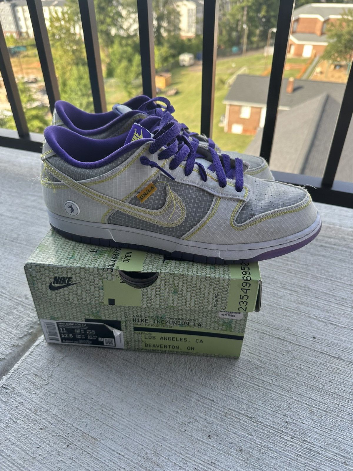 Nike Union x LA Dunk Low ‘Passport pack - court purple’ Size US 11 / EU 44 - 1 Thumbnail