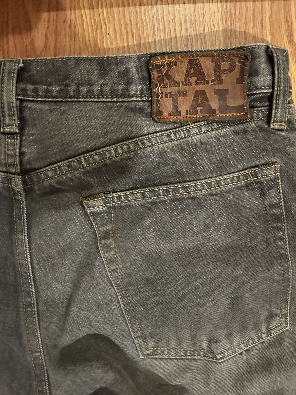 Kapital 14oz BLK Denim 5P MONKEY CISCO (STUDS) Size US 32 / EU 48 - 9 Thumbnail
