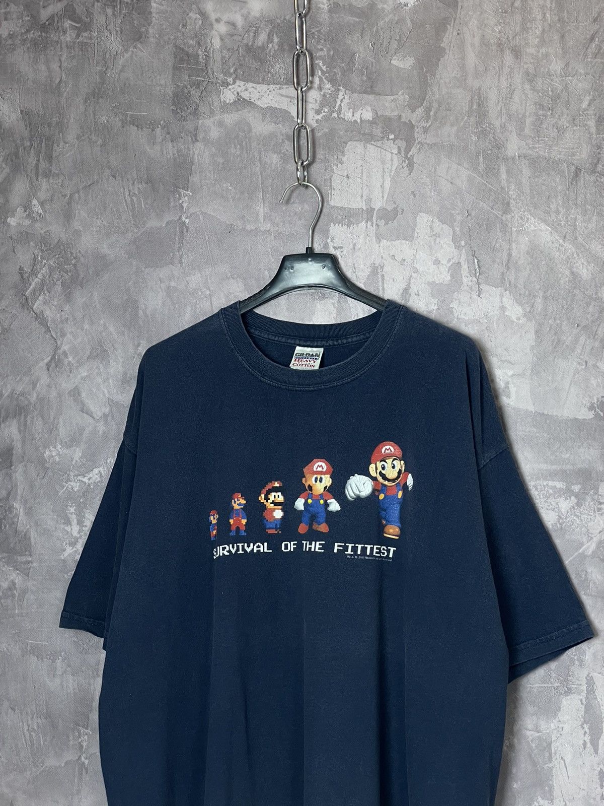 Nintendo × The Game × Vintage Vintage 00s 2007 Nintendo Super Mario Survival Fittest tee Size US L / EU 52-54 / 3 - 4 Thumbnail