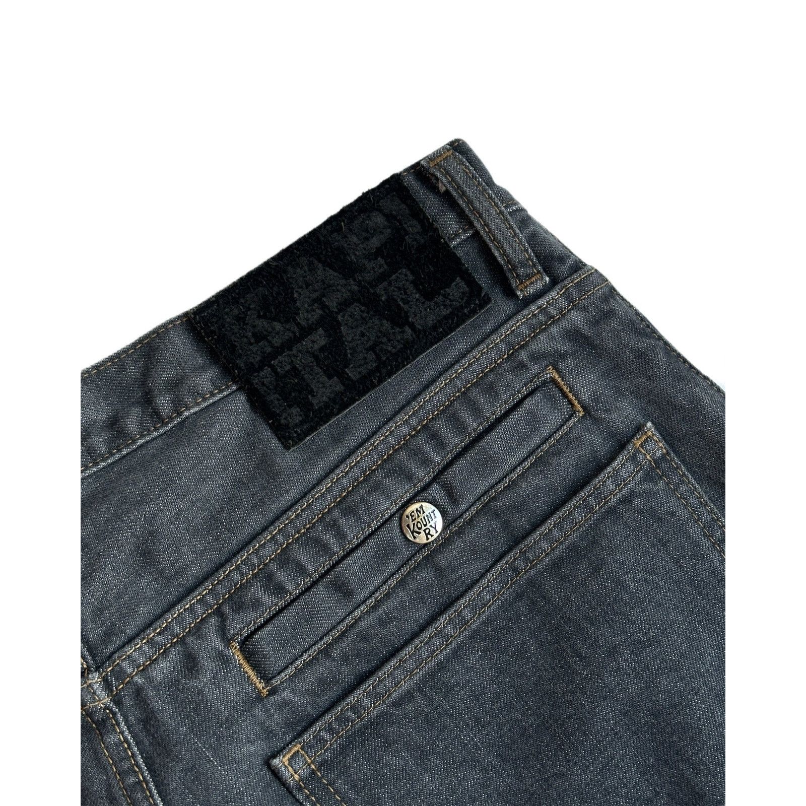 Kapital Kapital 14oz Black Denim Port Jeans Size US 34 / EU 50 - 3 Thumbnail