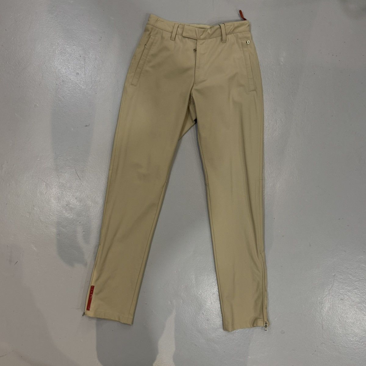 Prada Prada Beige Red Tab Chinos/Pant Size US 28 / EU 44 - 1 Thumbnail