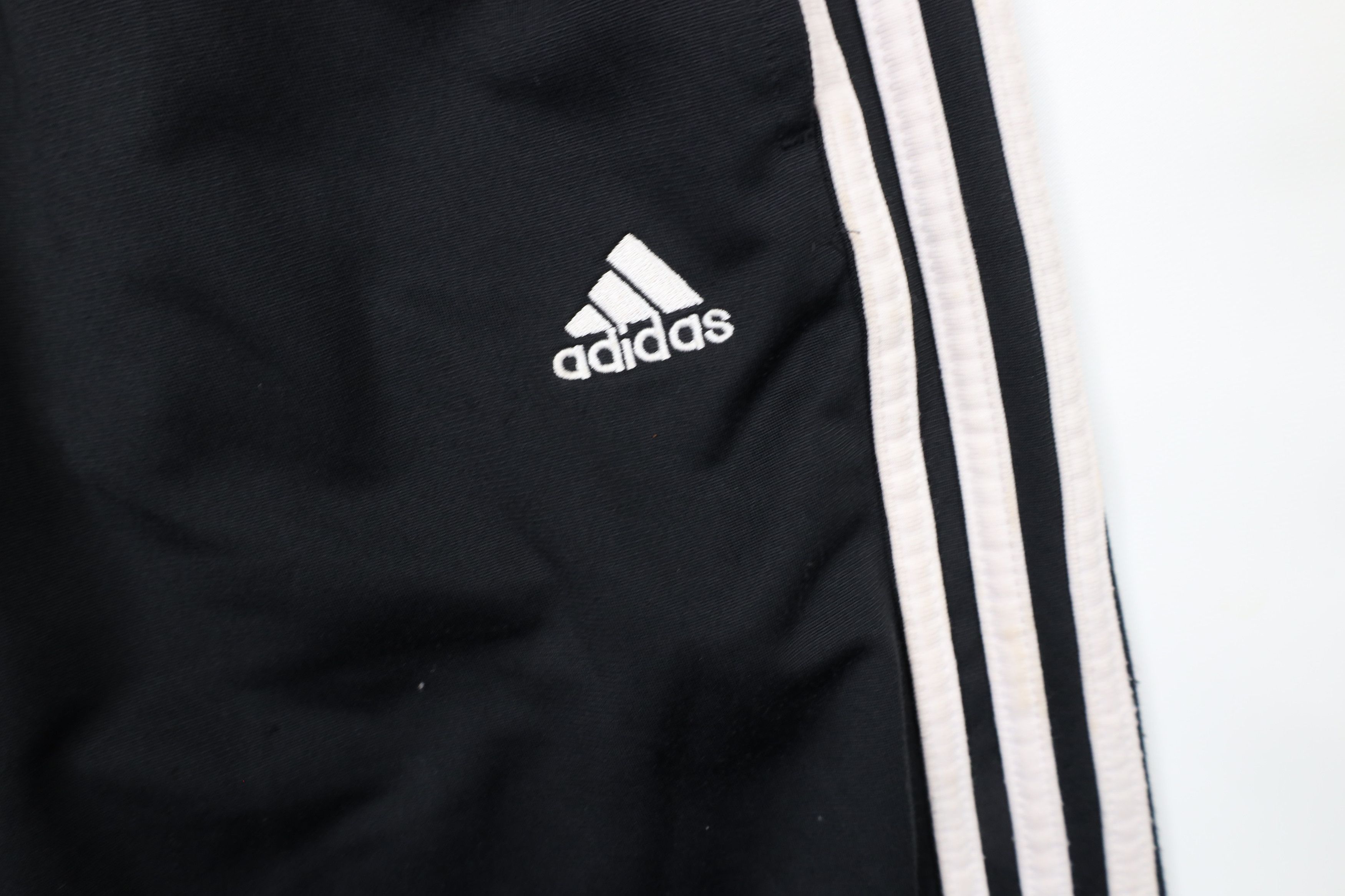 Adidas × Vintage Vintage Adidas Out Striped Wide Leg Sweatpants Pants Black Size US 32 / EU 48 - 7 Thumbnail