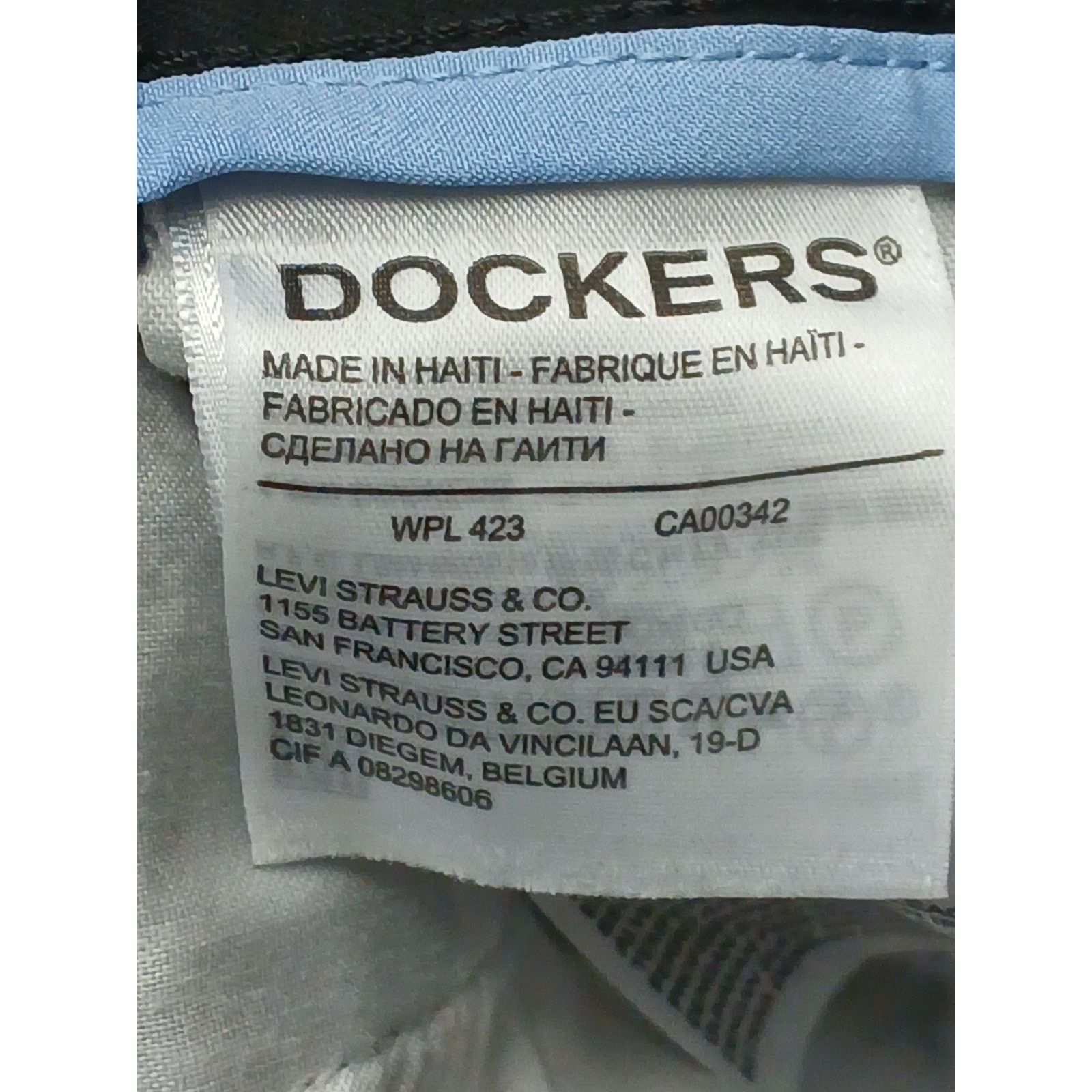 Dockers Dockers (34x32) Black Relaxed Fit Casual Dress Pants Size US 34 / EU 50 - 9 Thumbnail