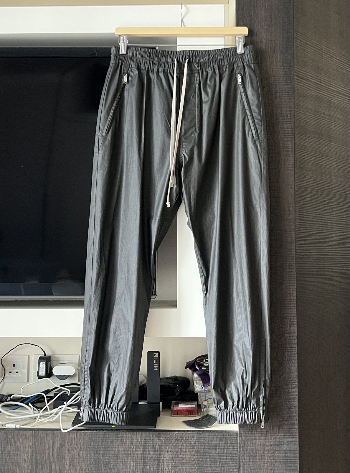 Rick Owens Rick Owens TECUATL SS20 Zipper Track Pant Size US 33 - 1 Thumbnail