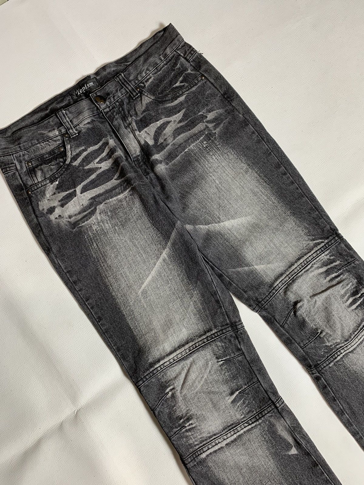 Beauty Beast 💥BINDING OFFER💥Japanese Topism Washed Bootcut Denim Pants Size US 32 / EU 48 - 3 Thumbnail