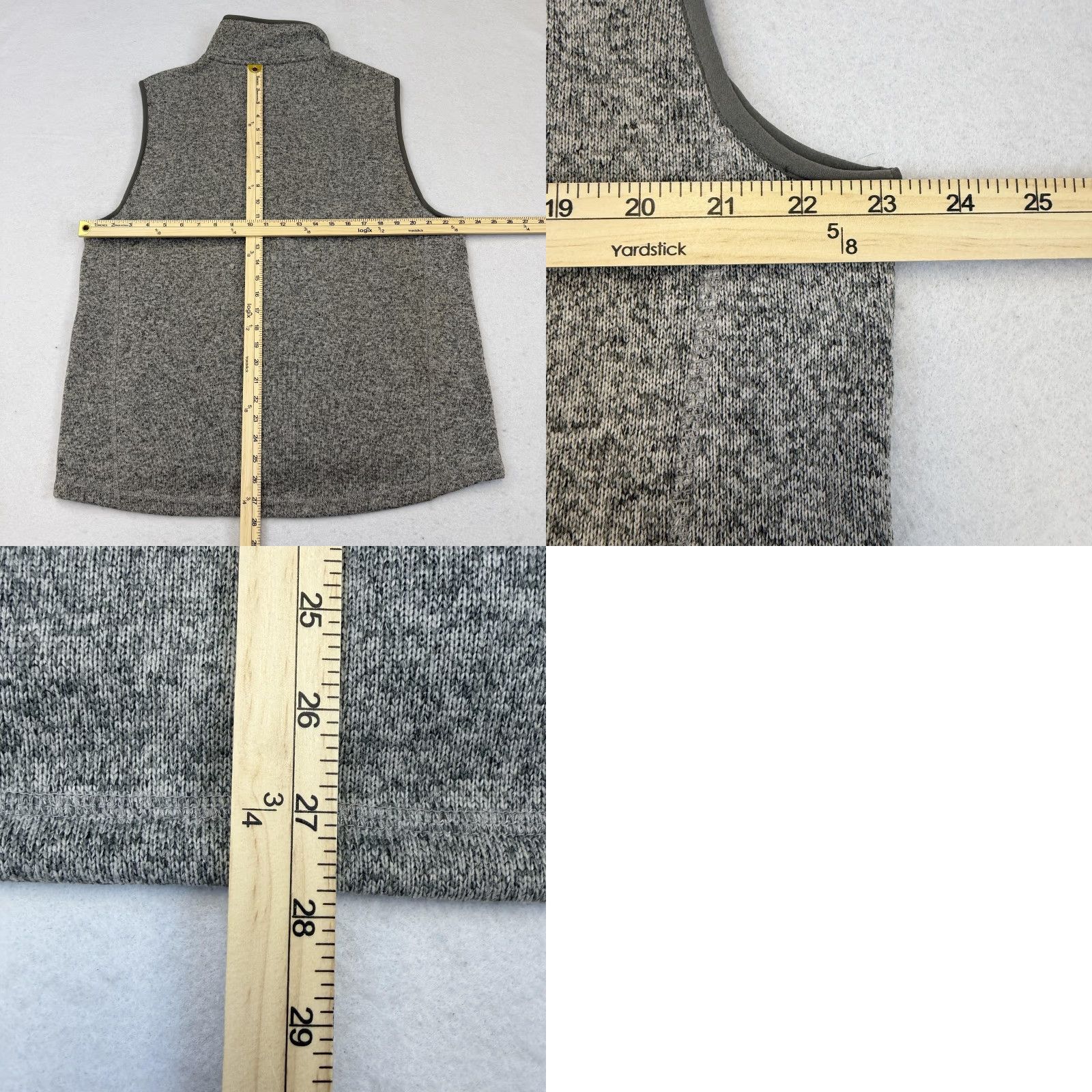 Vintage L.L.Bean Vest Mens Large Gray Fleece Full Zip Outdoor Hiking Size US L / EU 52-54 / 3 - 8 Thumbnail