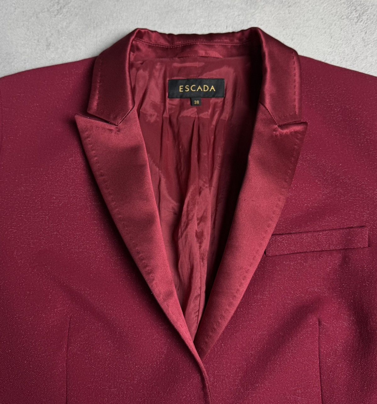 Escada ESCADA Virgin Wool Blazer Jacket Size S / US 4 / IT 40 - 7 Thumbnail
