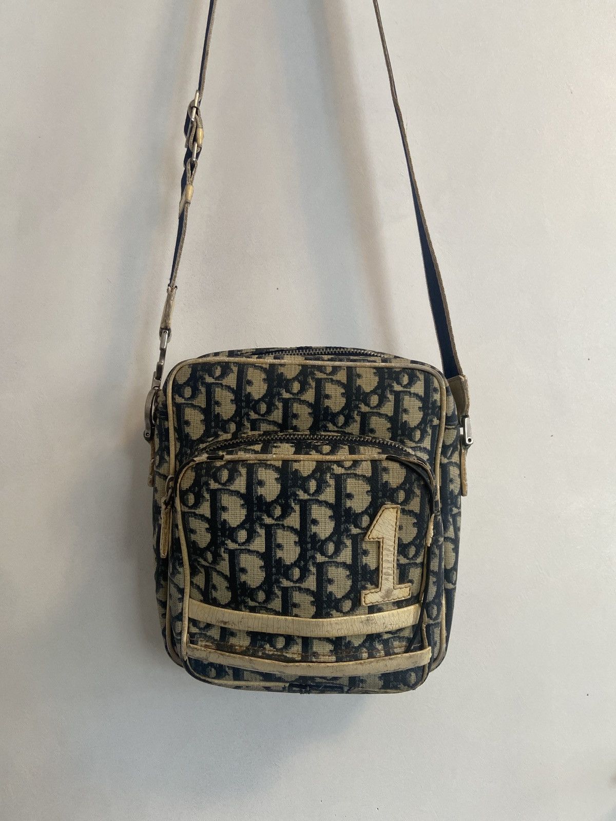 Dior Dior Navy Monogram Crossbody Bag Size ONE SIZE - 1 Thumbnail