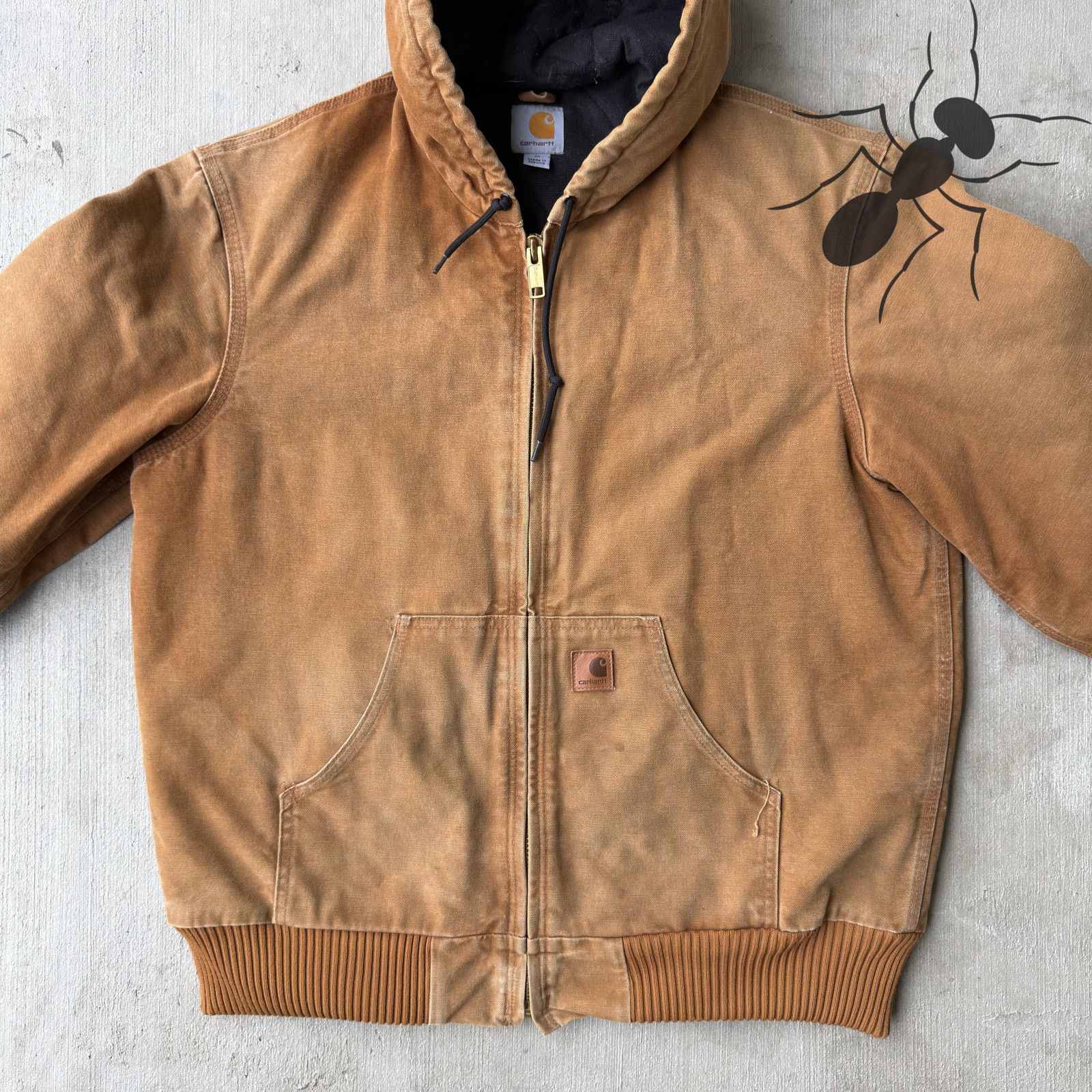 Carhartt × Vintage Carhartt J130 brown hooded work wear jacket Size US M / EU 48-50 / 2 - 3 Thumbnail