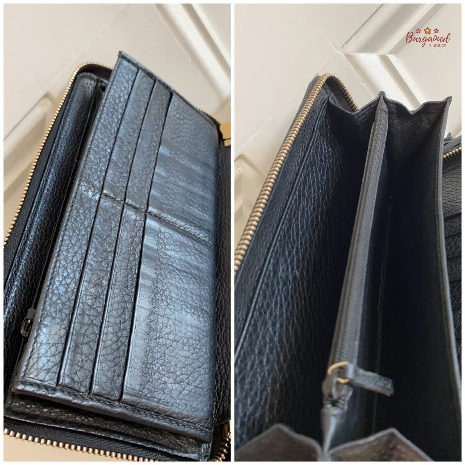 Gucci GUCCI Pebbled Leather Soho G Zip Around Long Wallet Size ONE SIZE - 9 Thumbnail