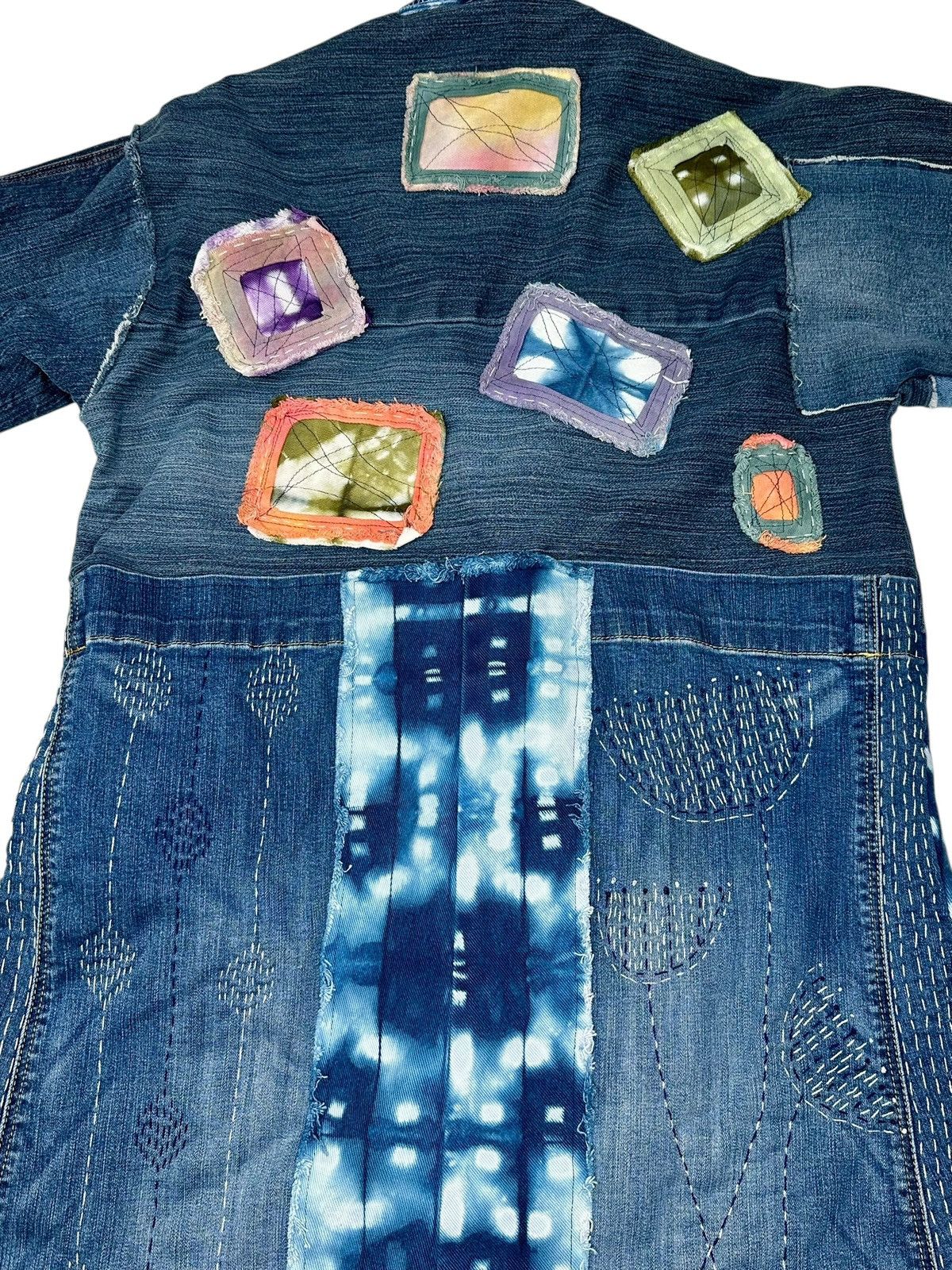 Handmade Handmade Unique Patchwork Denim Kimono Jacket Women’s Medium Size M / US 6-8 / IT 42-44 - 6 Thumbnail