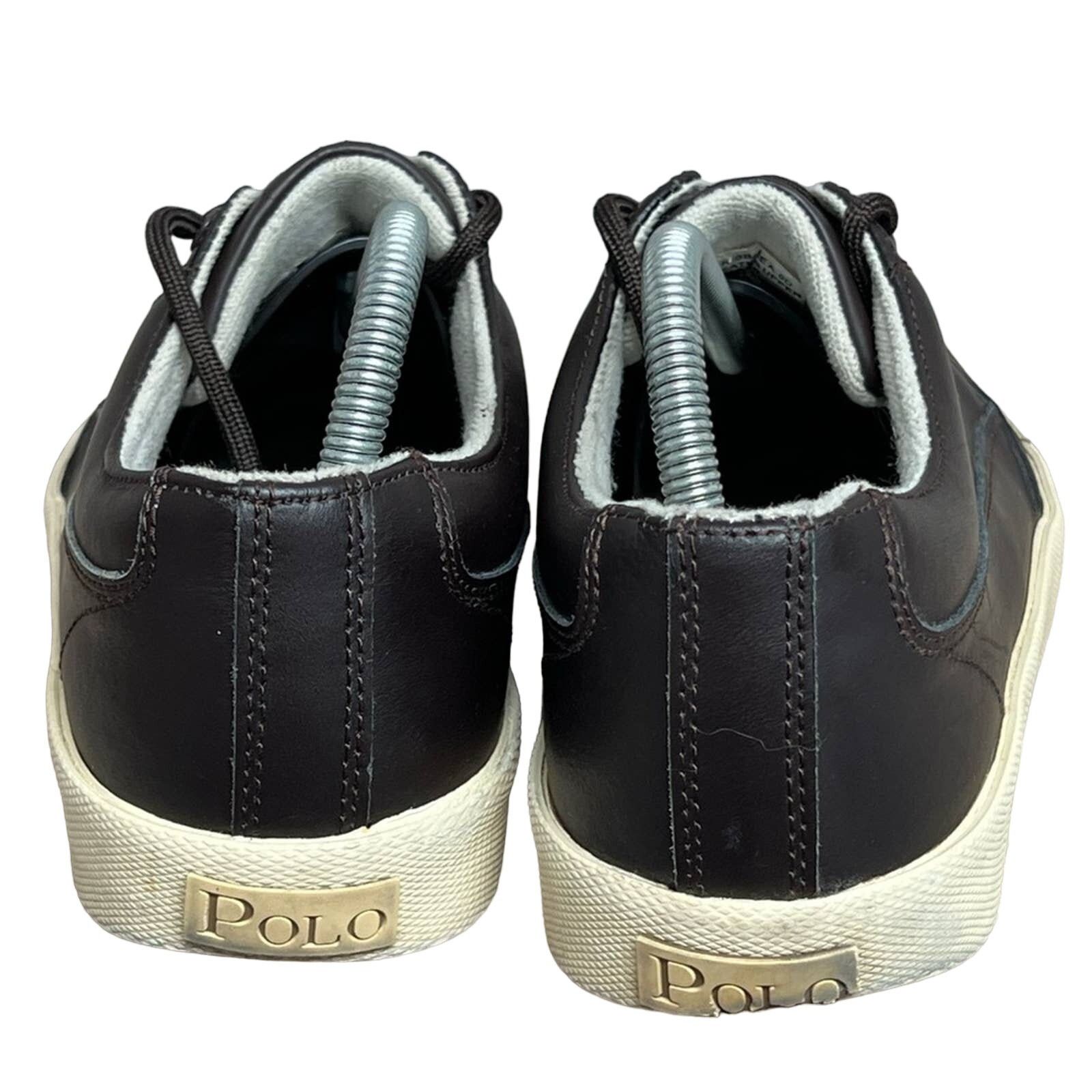 Polo Ralph Lauren Polo Ralph Lauren "Brisbane" Leather Low Casual MENS 9D Size US 9 / EU 42 - 4 Thumbnail