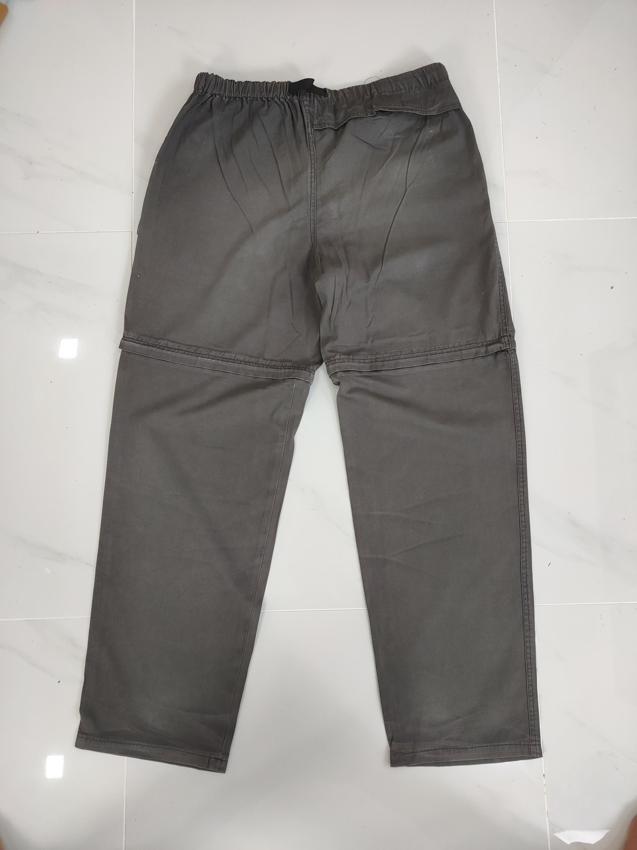 Japanese Brand BRIDGE GREY BUCKLE BAGGY PANTS Size US 34 / EU 50 - 8 Thumbnail