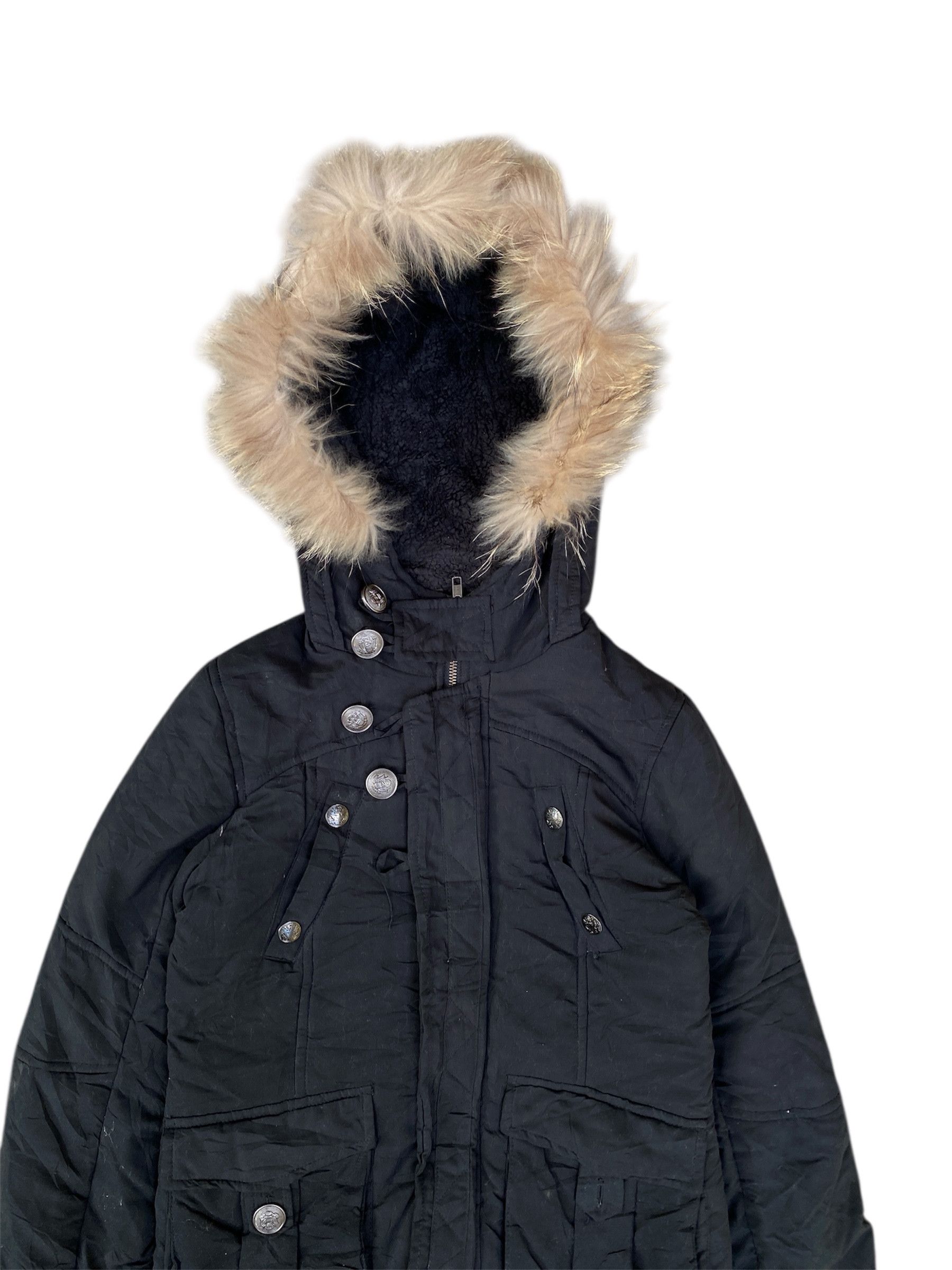 14th Addiction JAPANESE FUR JACKET SEDITIONARIES BONDAGE PUNK STYLE Size US L / EU 52-54 / 3 - 3 Thumbnail