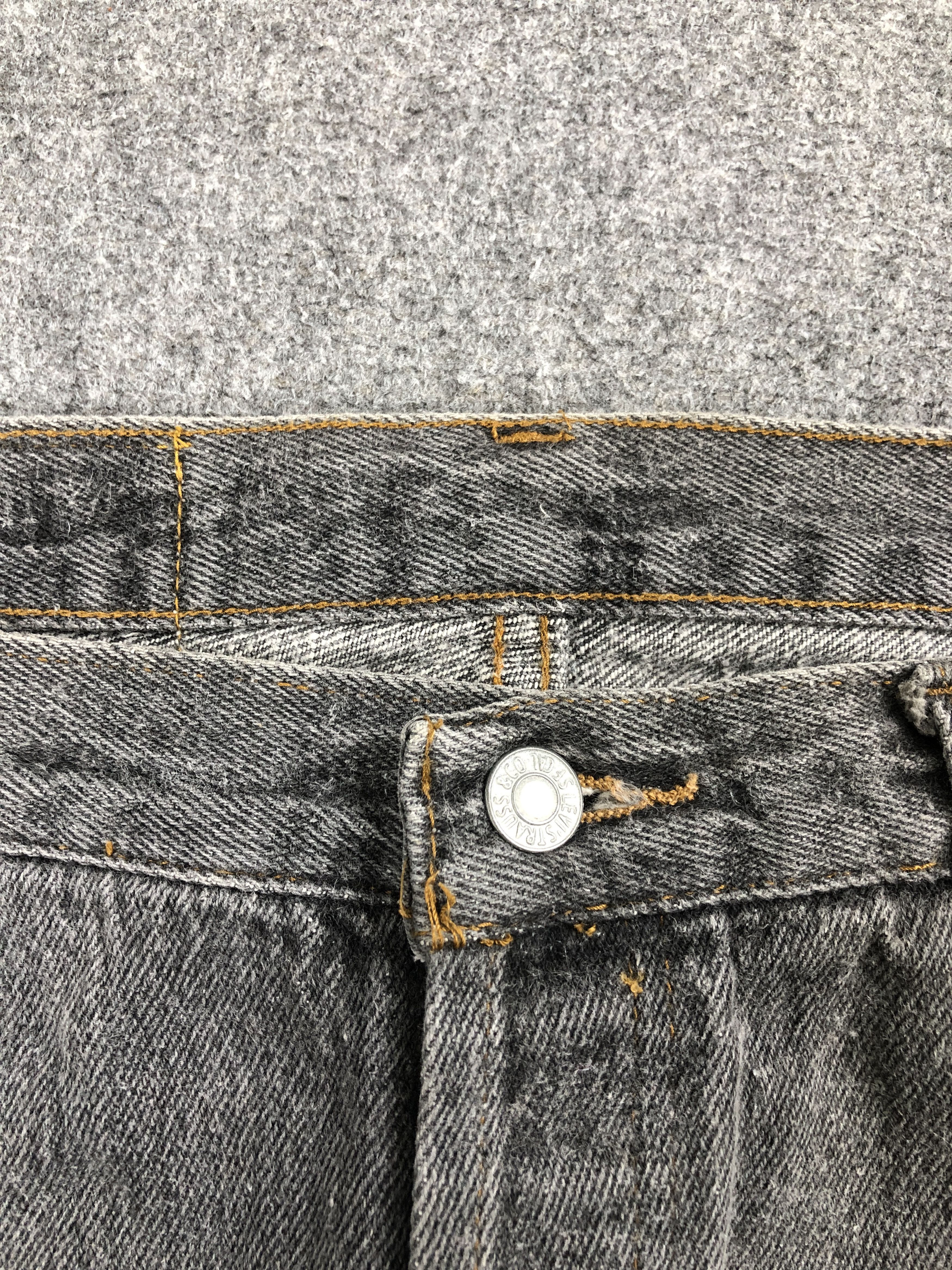 Levi's × Vintage Vintage Levis 501 Faded Black Jeans Size US 34 / EU 50 - 8 Thumbnail