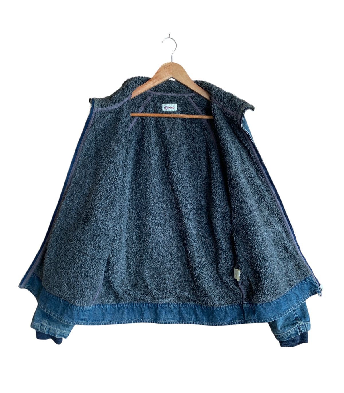 Johnbull Rare Vintage Japanese Brand Johnbull Fur Denim Jacket 1990s Size US L / EU 52-54 / 3 - 3 Thumbnail