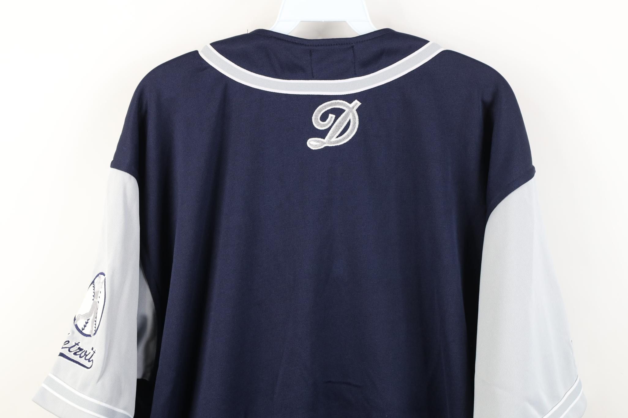 Vintage Deadstock Vintage 90s Y2K Tigers Baseball Jersey Navy Size US M / EU 48-50 / 2 - 17 Thumbnail