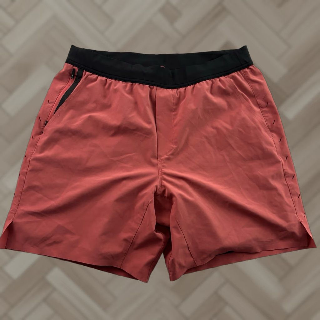 Ten Thousand Ten Thousand Gear Lined Athletic Shorts Men XL Salmon Pink Athletic Shorts Mens XL Pink Lined Size US 36 / EU 52 - 1 Thumbnail