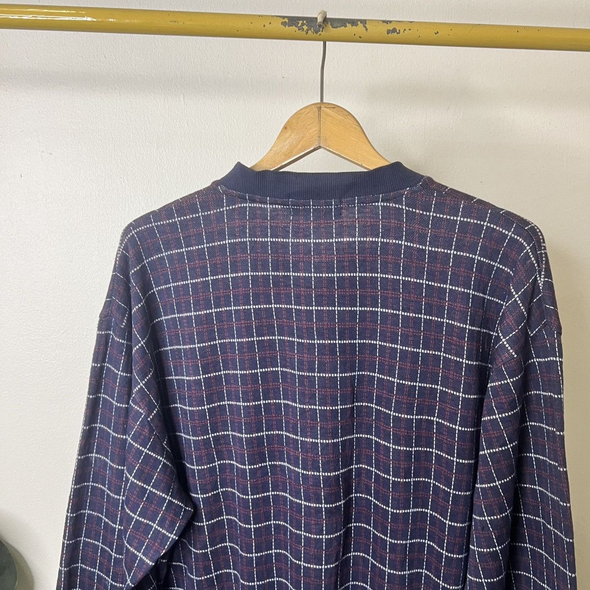 Ellesse VTG 90 ELLESSE Pullover Plaid Checkered Casual Sweatshirt Size US L / EU 52-54 / 3 - 6 Thumbnail