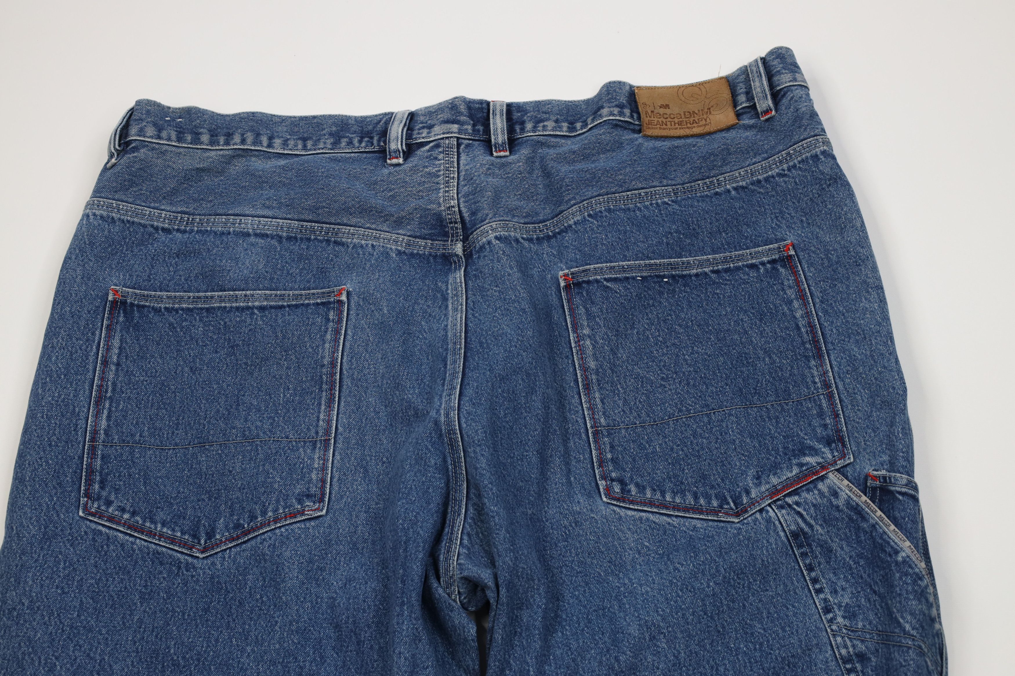 Vintage Vintage 90s Y2K Streetwear Baggy Wide Leg Denim Jeans Blue Size US 44 / EU 60 - 11 Thumbnail