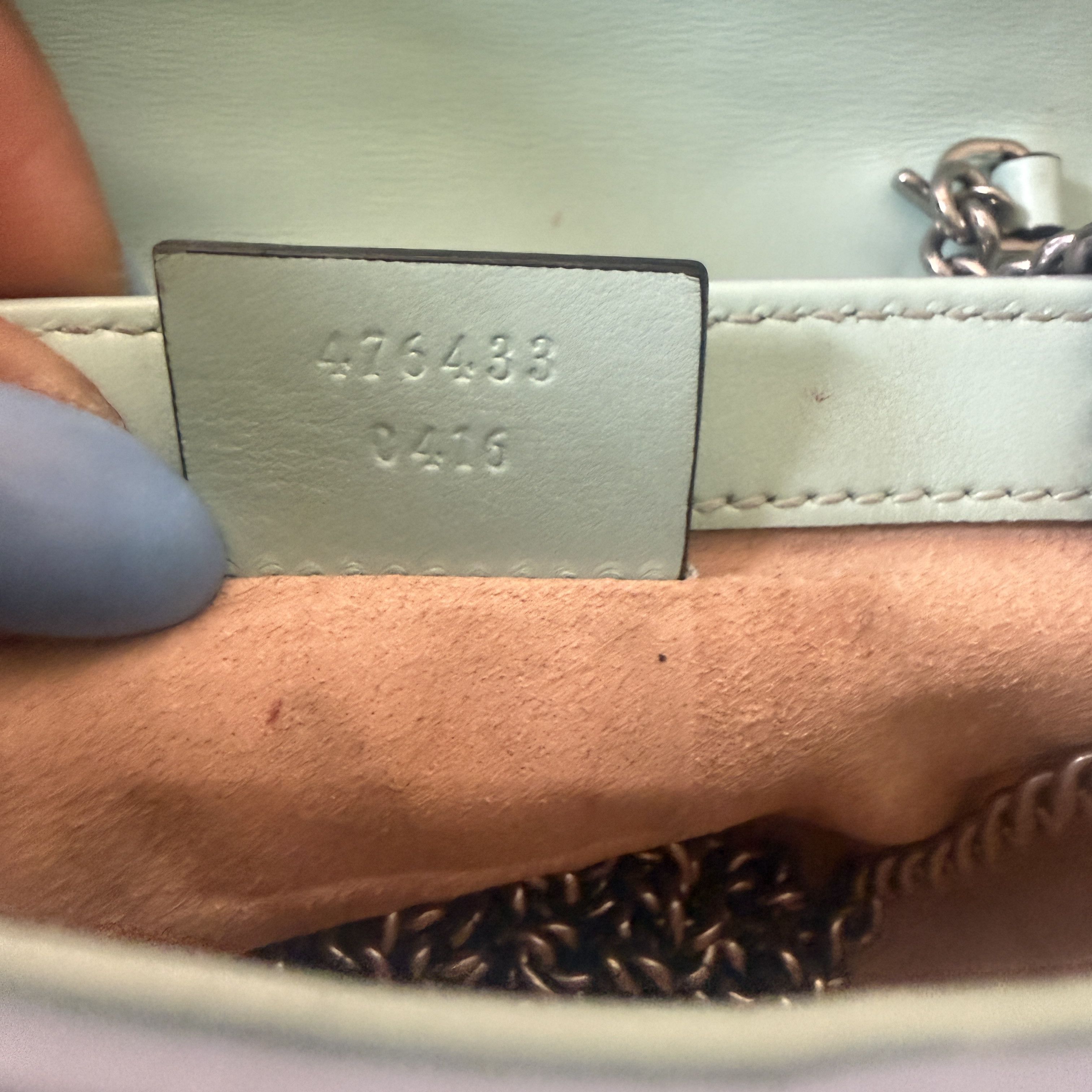 Gucci Gucci Marmont Mini GG with Silver Chain Size ONE SIZE - 5 Thumbnail