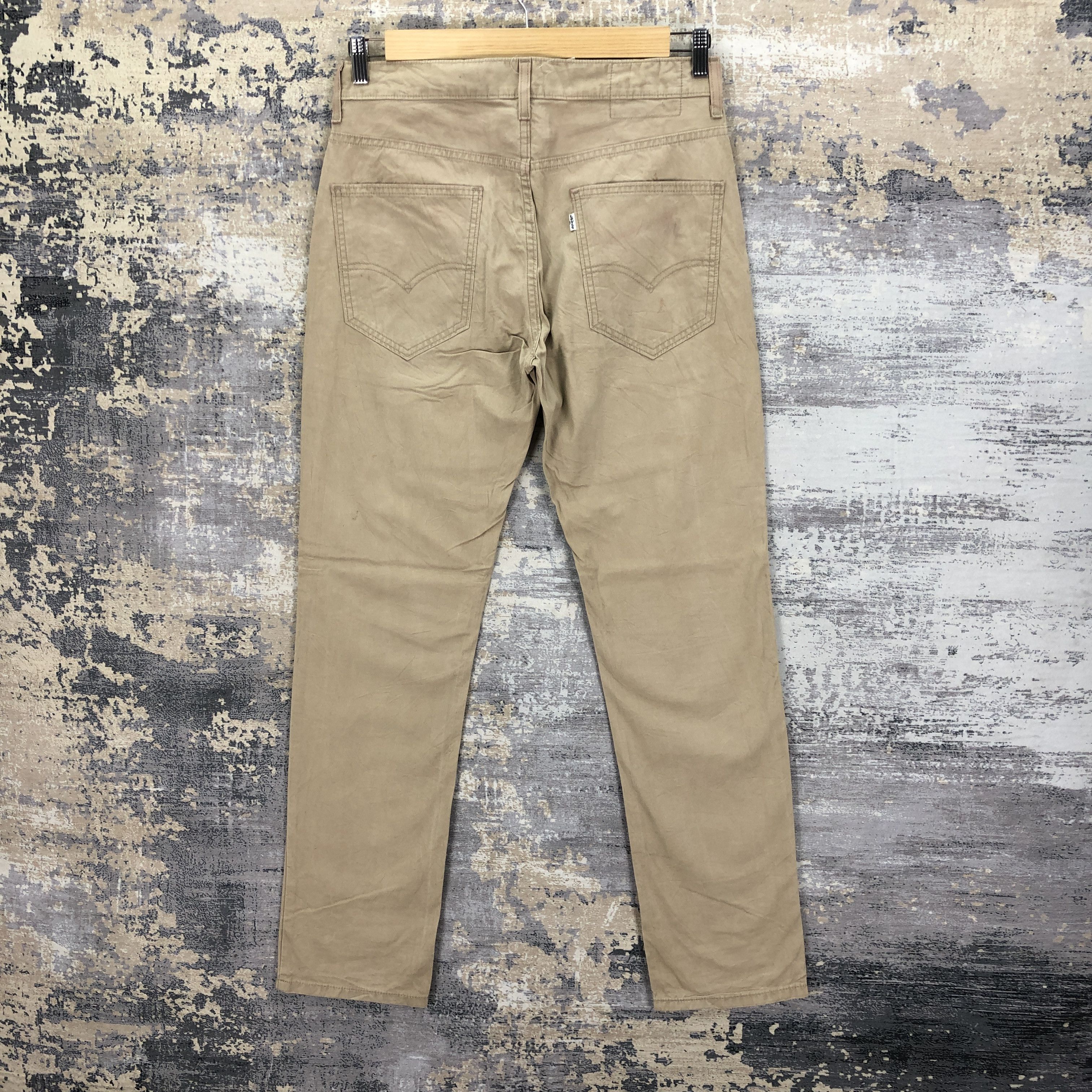 Levi's Vintage Y2K Levis 511 Jeans Beige Levi's Slim Skinny Denim Size US 32 / EU 48 - 2 Thumbnail