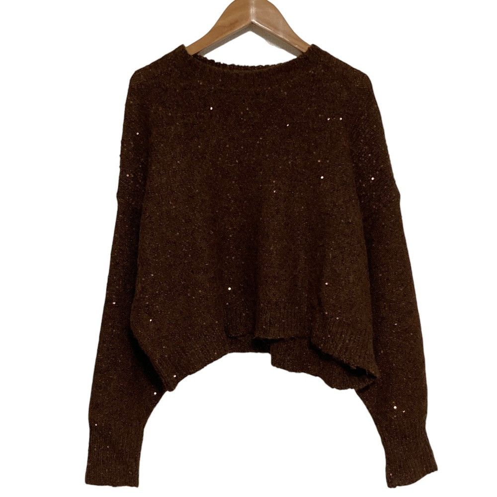 Other Other Curensology Sequin Short Knit Textile Tops DUTY FREE for USA Size ONE SIZE - 1 Thumbnail