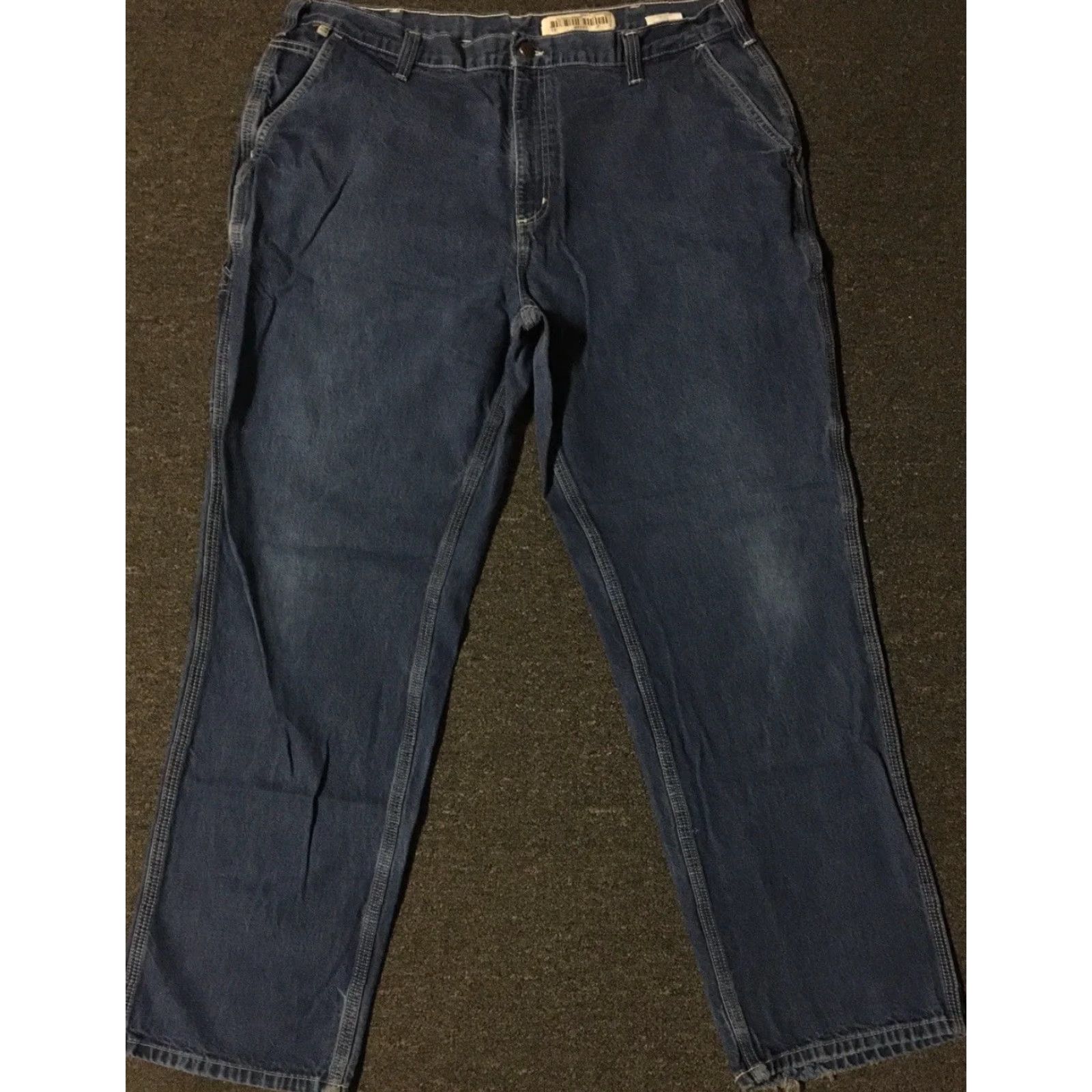 Carhartt VINTAGE Carhartt Jeans 40 BLUE Flame Resistant Distressed ARC2 90s Grunge Punk Workwear Men 33 IN Mens Size US 40 / EU 56 - 2 Thumbnail