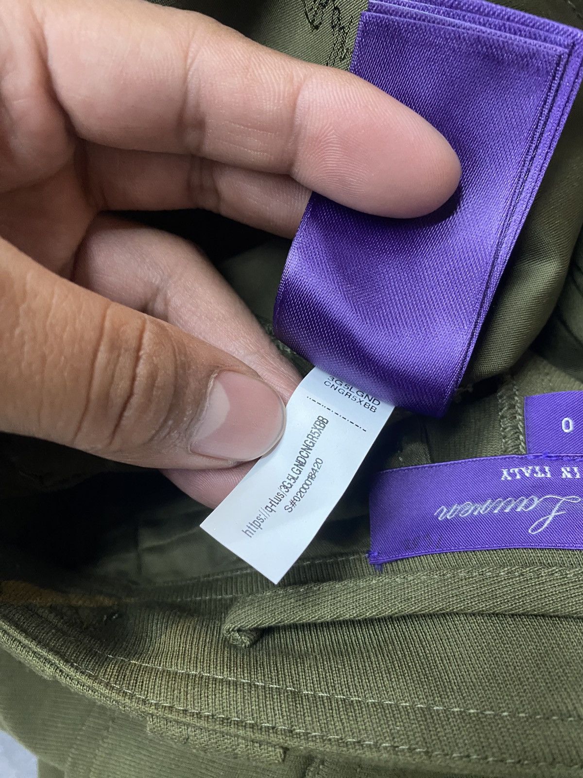 Ralph Lauren Purple Label RALPH LAUREN PURPLE LABEL TWILL CARGO PANTS Size 25" / US 0 / IT 36 - 20 Thumbnail