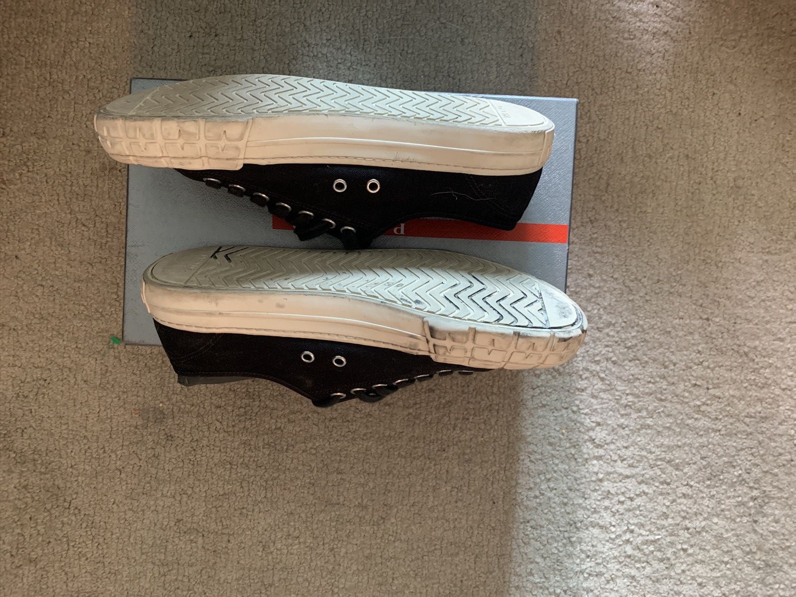 Prada Prada printed logo sneaker Size US 10 / EU 43 - 2 Thumbnail