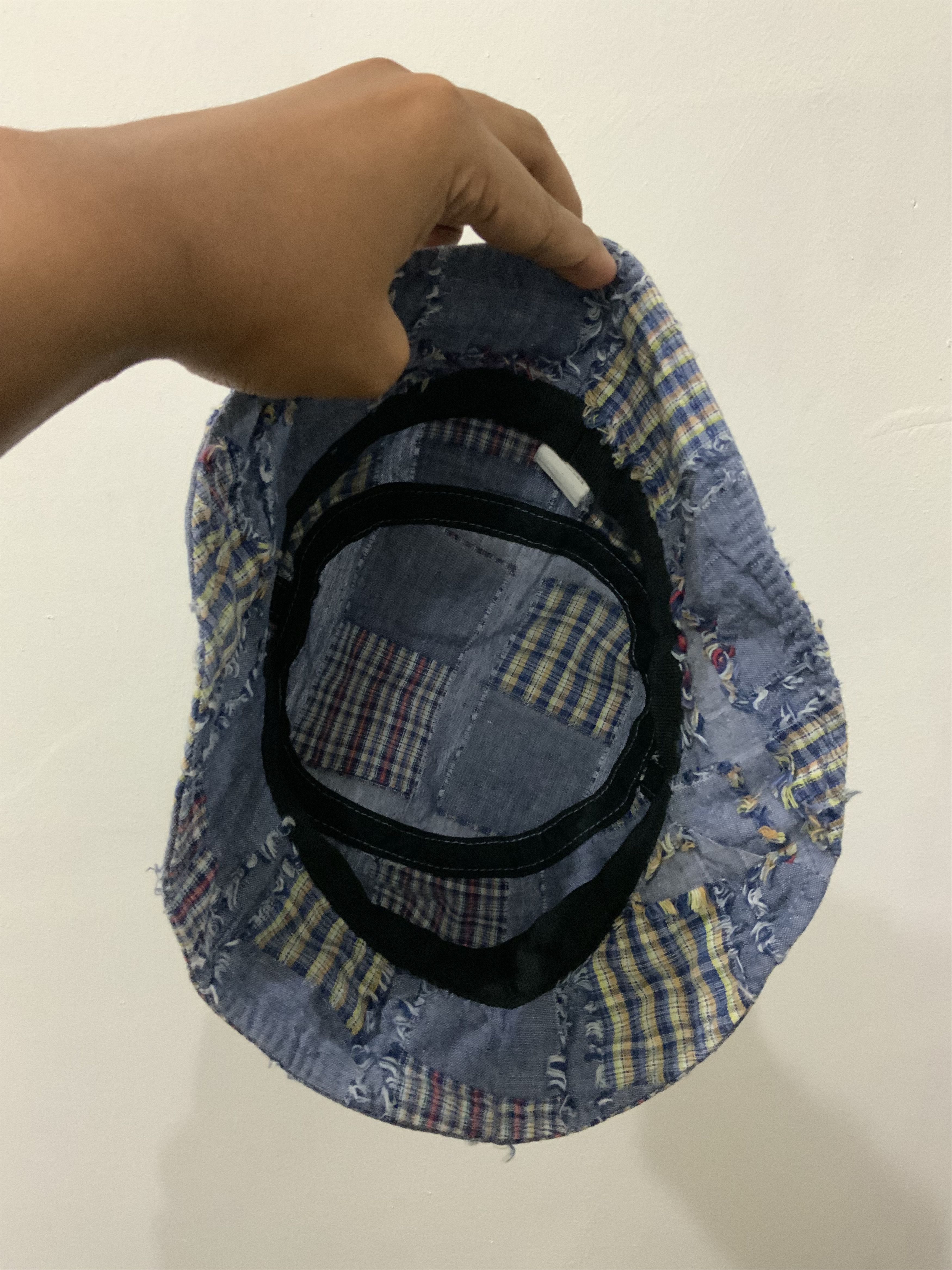 Japanese Brand Patchwork Boro Sashiko Japan Punk Hat Size ONE SIZE - 8 Thumbnail