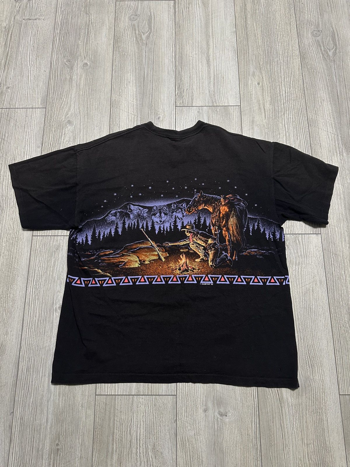 Habitat Vintage Tee Habitat Cowboy 92s Single Stitch Size US XXL / EU 58 / 5 - 5 Thumbnail