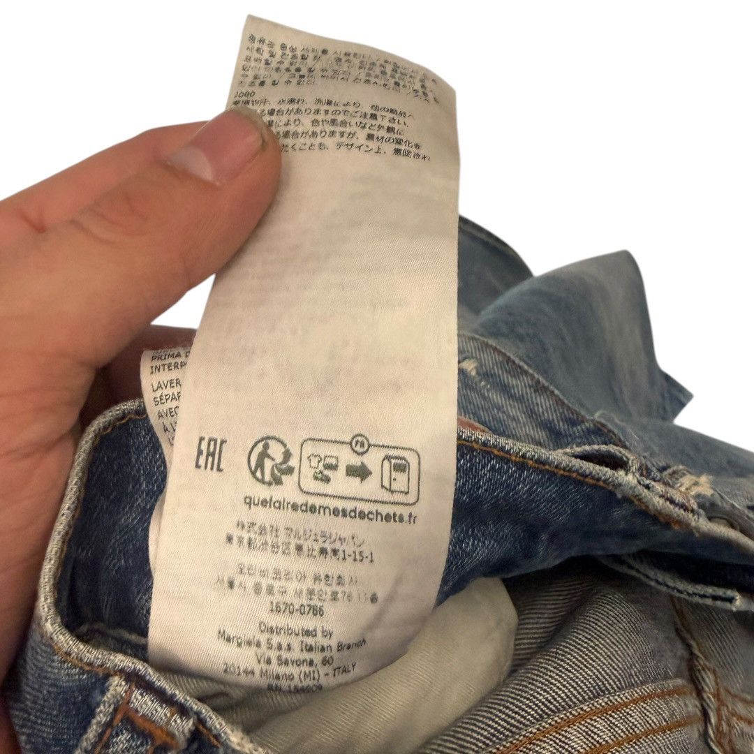 Maison Margiela White Tag AW23 Distressed Blue Denim