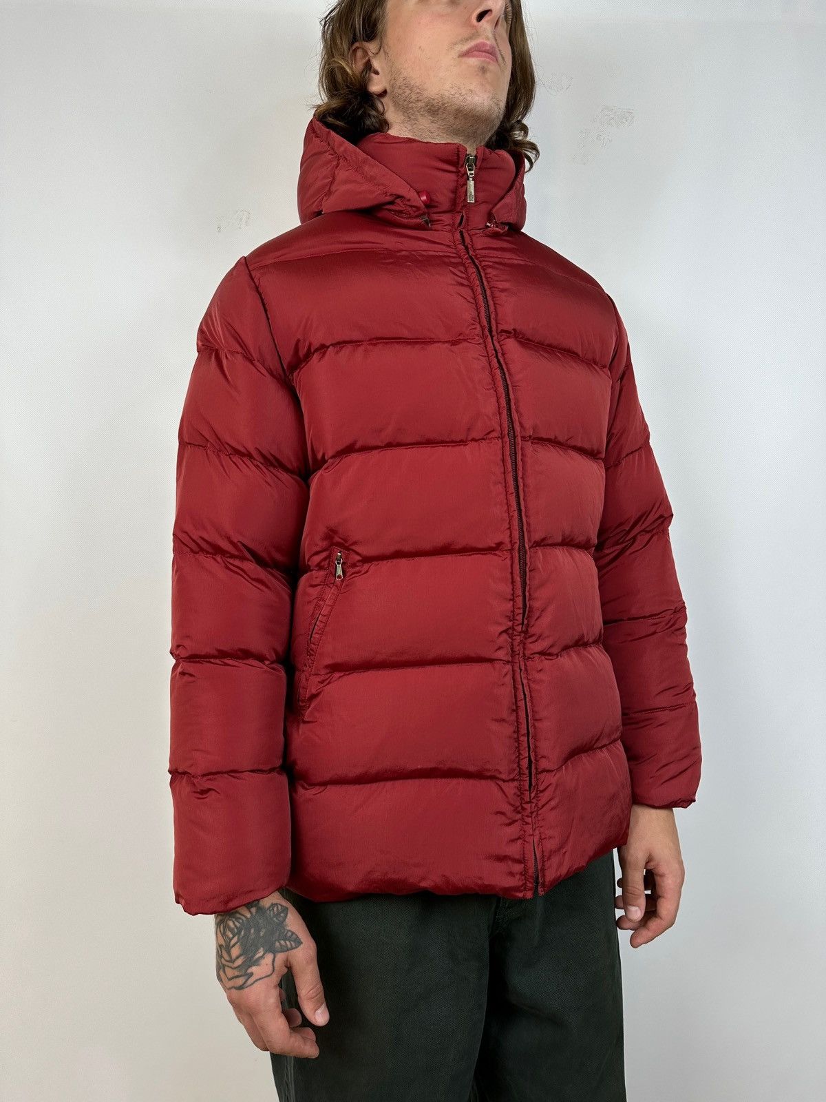 Moncler Vintage Moncler Nylon/Down Burgundy Puffer Jacket Size US L / EU 52-54 / 3 - 2 Thumbnail