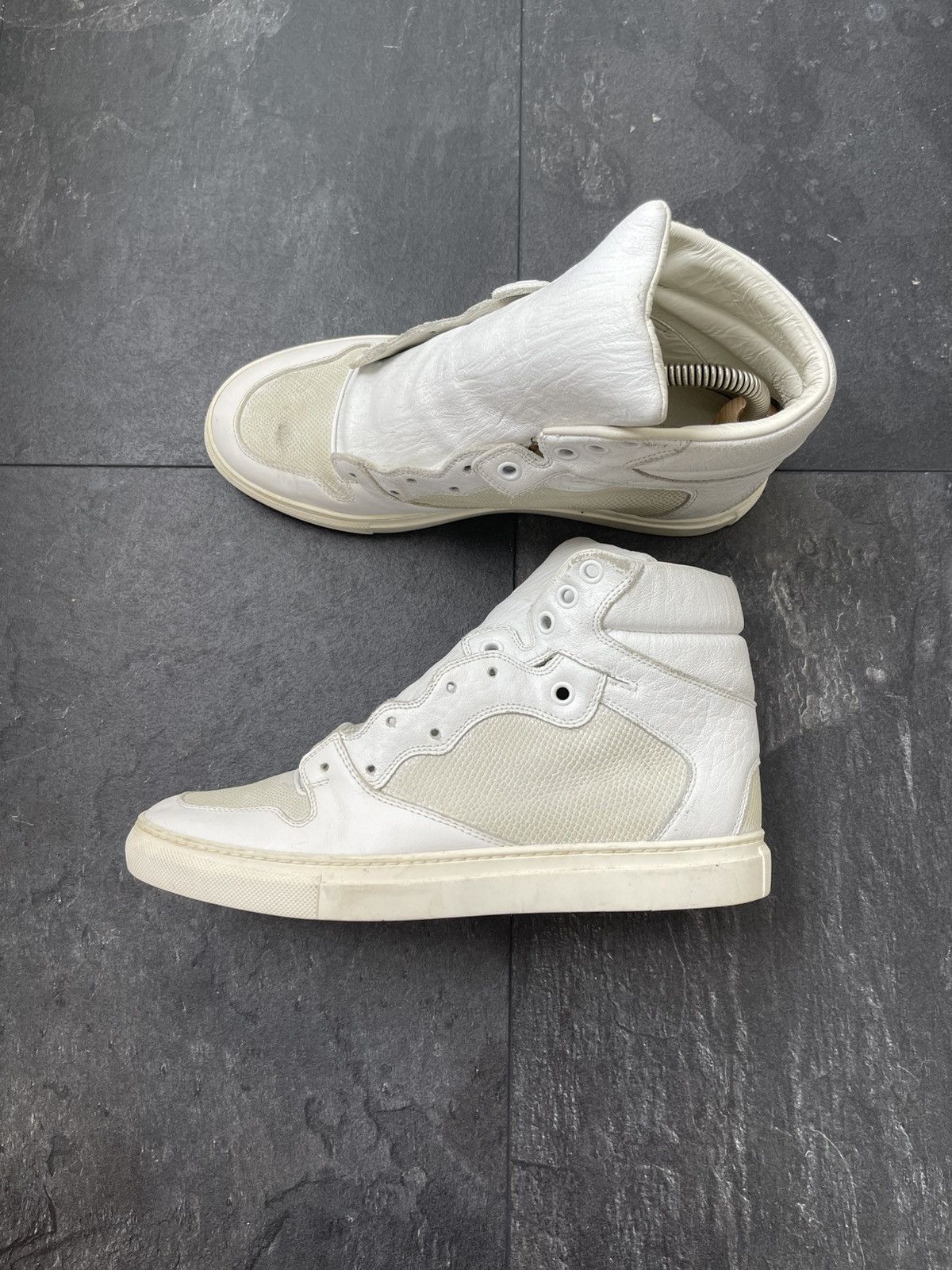 Balenciaga × Vintage BALENCIAGA high leather sneakers Size US 8 / IT 38 - 8 Thumbnail