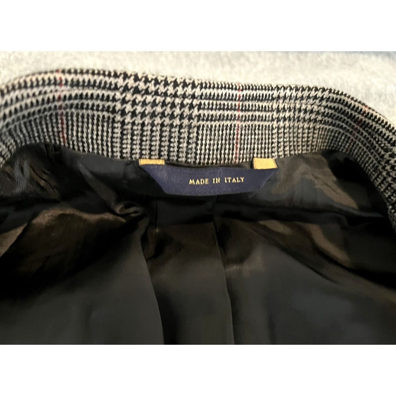 Brooks Brothers Brooks Brothers Blazer Jacket Wool Plaid Gray Mens 46R 2-Button Classic Suit Coat Blazer Size 46R - 5 Thumbnail