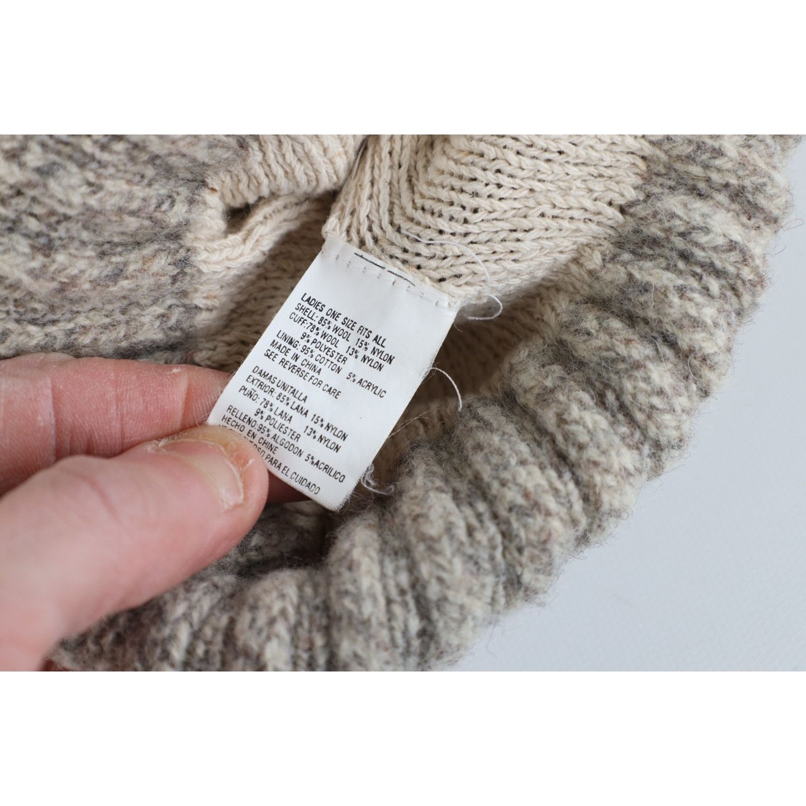 Vintage Vintage 90s Streetwear Wool Blend Knit Fair Isle Pom Beanie Size ONE SIZE - 6 Thumbnail