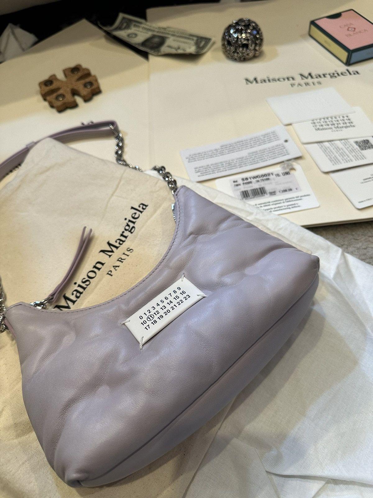 Maison Margiela Maison Margiela Mini Grand Slam Purple Shoulder Bag Size ONE SIZE - 9 Thumbnail
