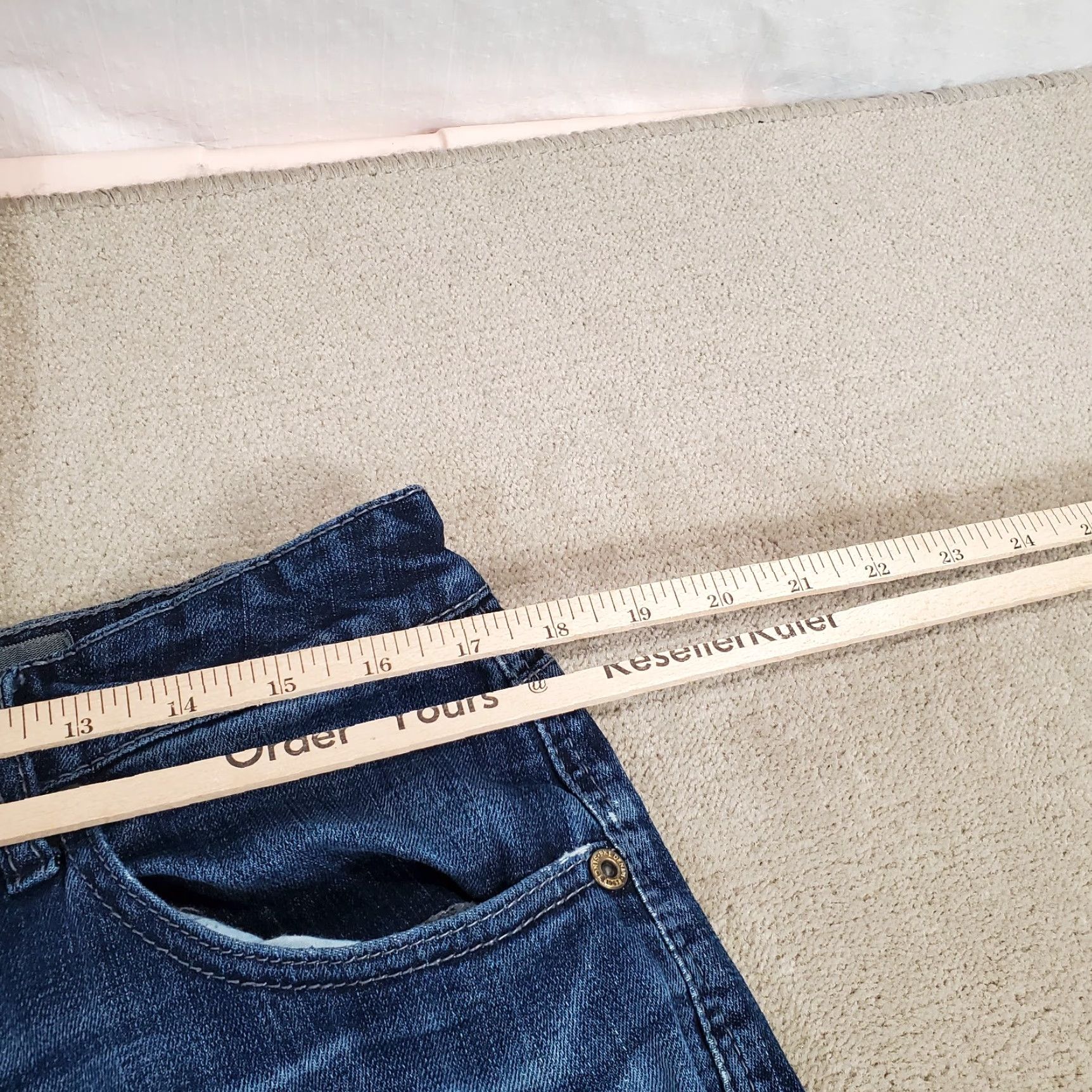 Vintage BKE Jeans Mens 33 R Blue Tyler Straight Leg Buckle Dark Wash Denim Casual Size US 33 - 4 Thumbnail