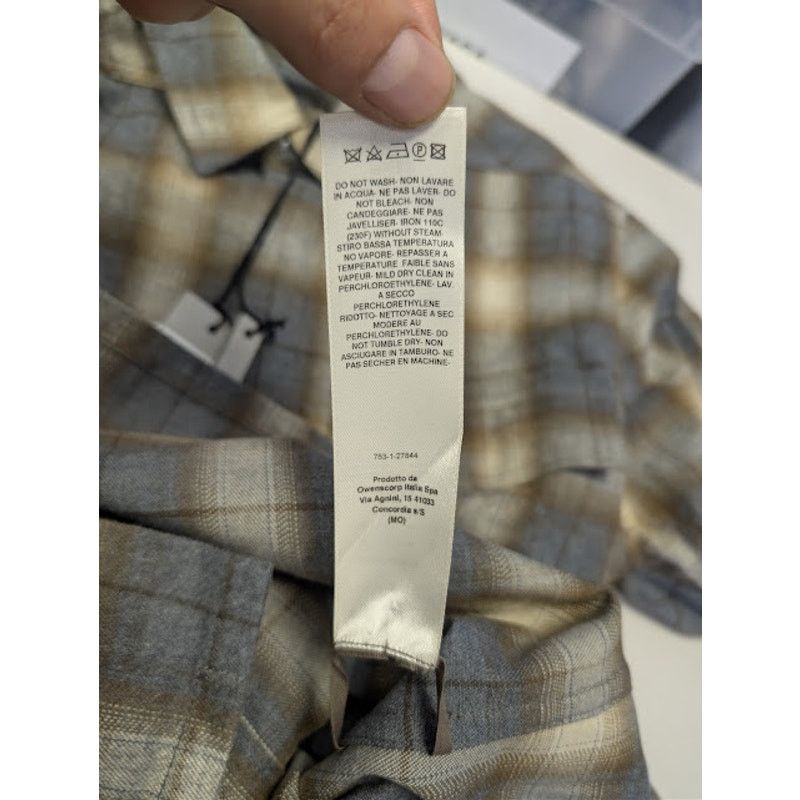 Rick Owens o1rshd1 Plaid Cotton Outershirt in Grey Size US M / EU 48-50 / 2 - 20 Thumbnail