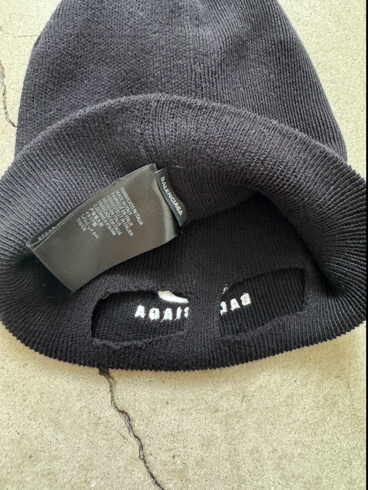 Balenciaga BALENCIAGA LOOP LOGO MASK BEANIE Size ONE SIZE - 2 Thumbnail