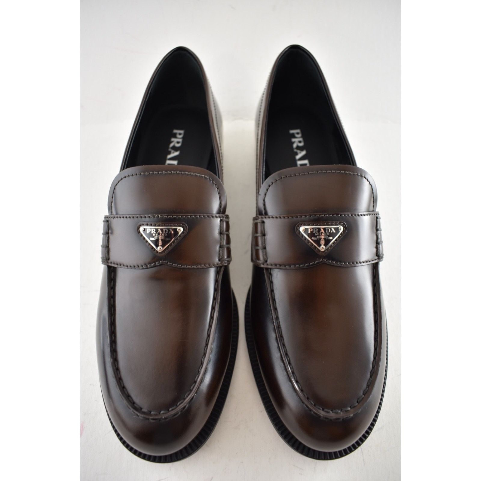 Prada Prada Bruciato Brown Calfskin Leather Loafer Creeper Size US 11.5 / IT 41.5 - 9 Thumbnail