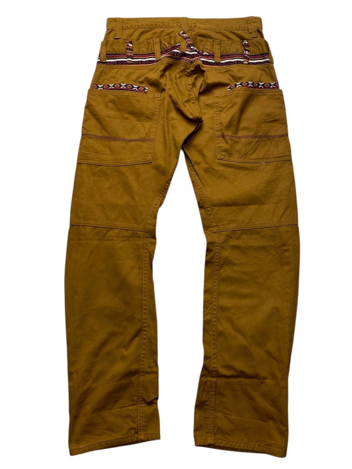 If Six Was Nine 🐍 2000s Dominate Japan Handcrafted Double Waist Pants Size US 32 / EU 48 - 2 Thumbnail