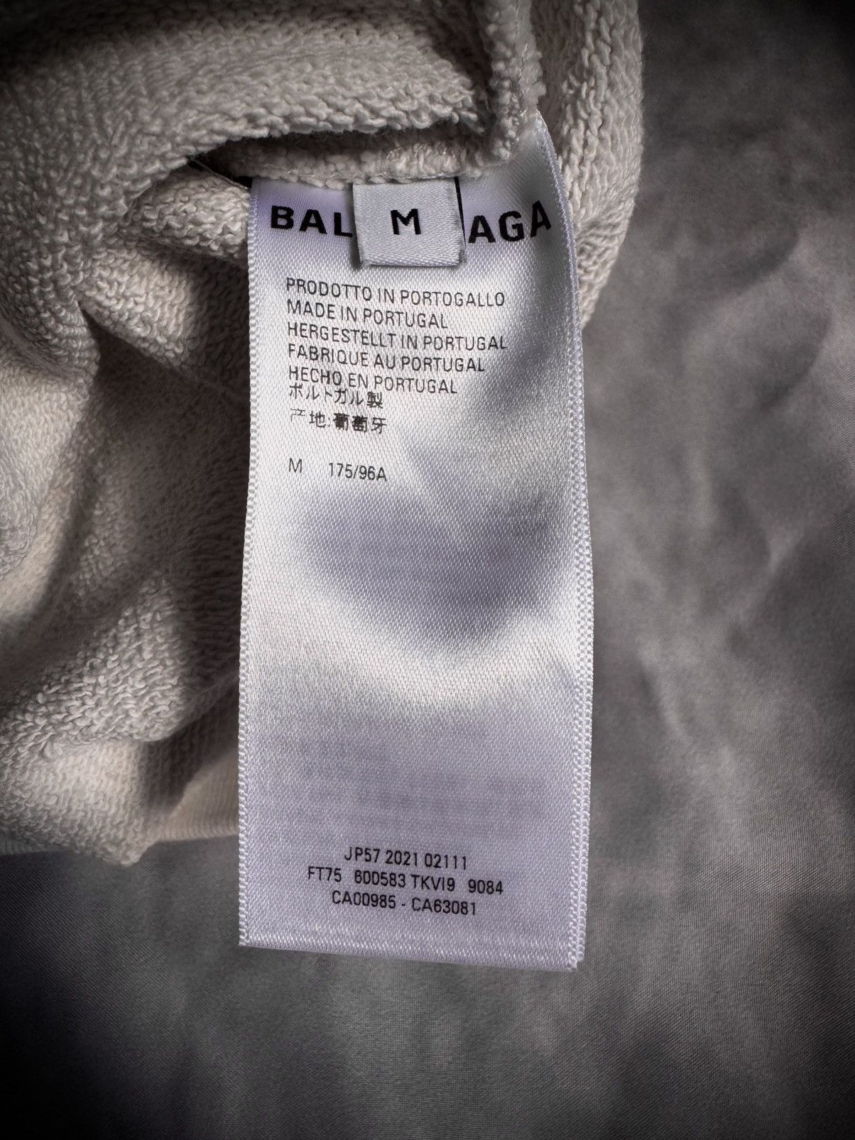 Balenciaga embroidered campaing political logo