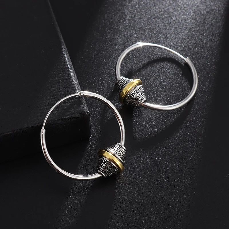 Jewelry × Vintage Retro Runner Circle Totem Earrings Size ONE SIZE - 3 Thumbnail