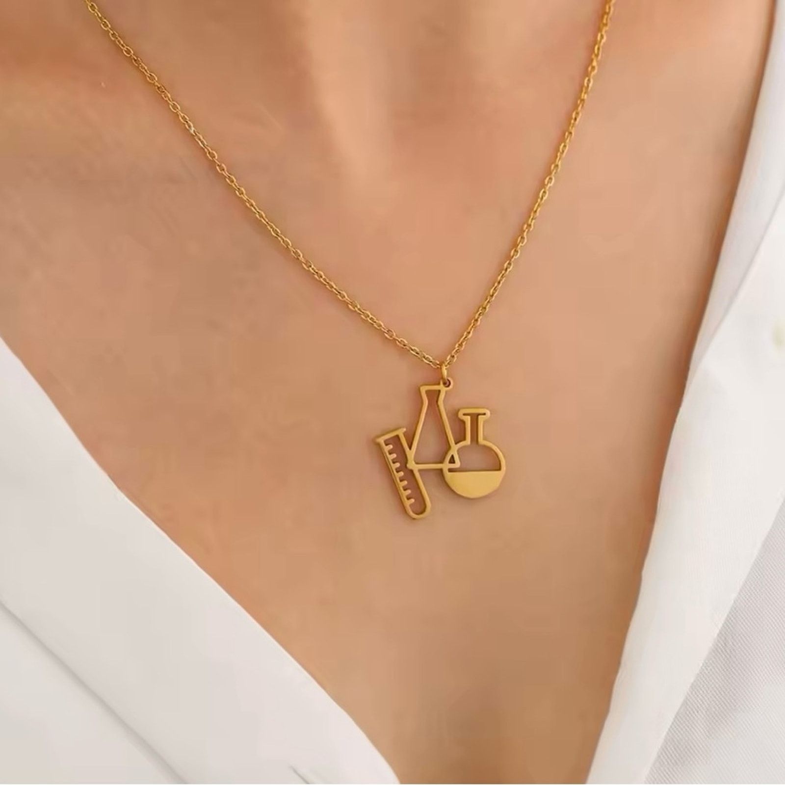 Other Stainless Steel Necklaces New Design Chemical Chemistry Size ONE SIZE - 2 Thumbnail